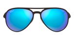 MATTE BLACK / black / green mirror blue polarized