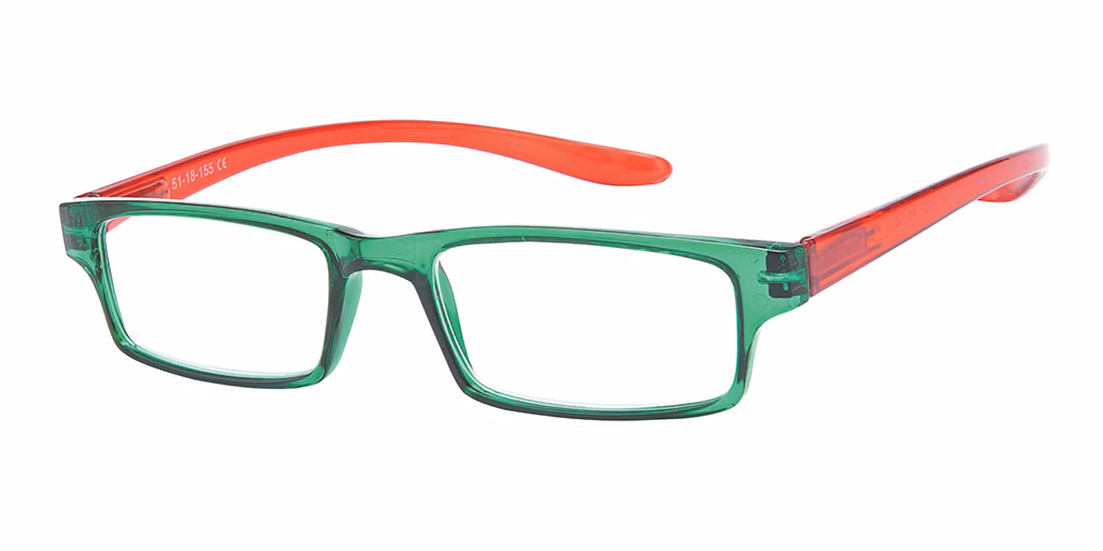 Reading Glasses R09 - F: Green / Red