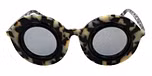 Black Tortoise / Mirror effect grey color UV400 protection lenses