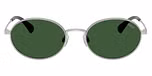 Semishiny Silver / Bottle Green