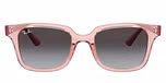 TRANSPARENT PINK / pink / light grey gradient dark grey