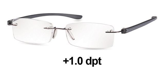 Reading Aids - Rimless Reader's - Anthracite