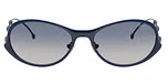 Shiny brushed antique blue / Blue gradient