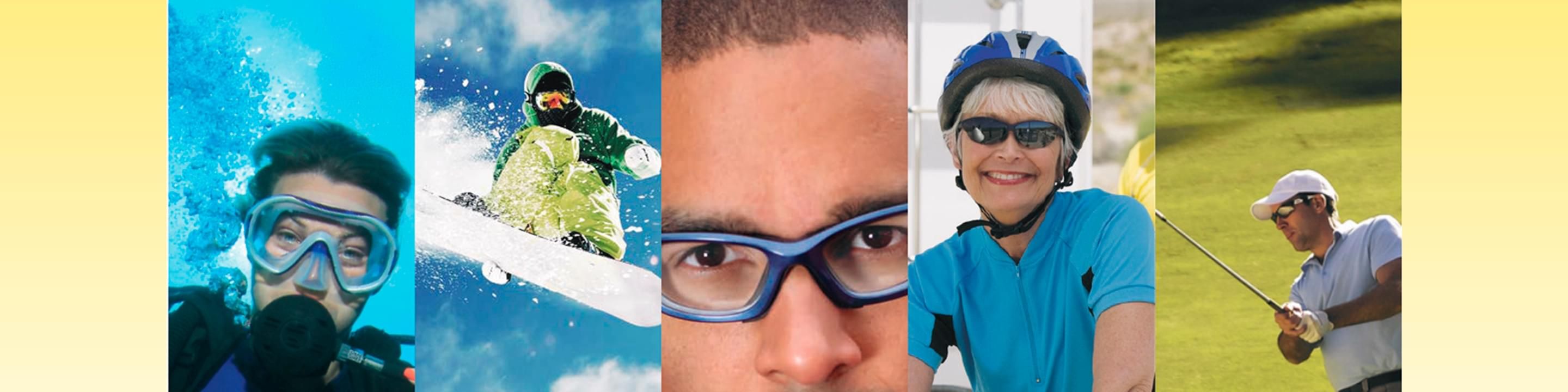Sports Eyewear designer sunglassess desktop banner