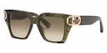 SHINY GREEN/BLACK MELANGE / BROWN GRADIENT BROWN