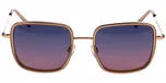 PINK MEDIUM SHINY / Blue gradient / Polarized