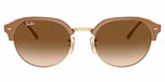 Beige On Gold / Light brown