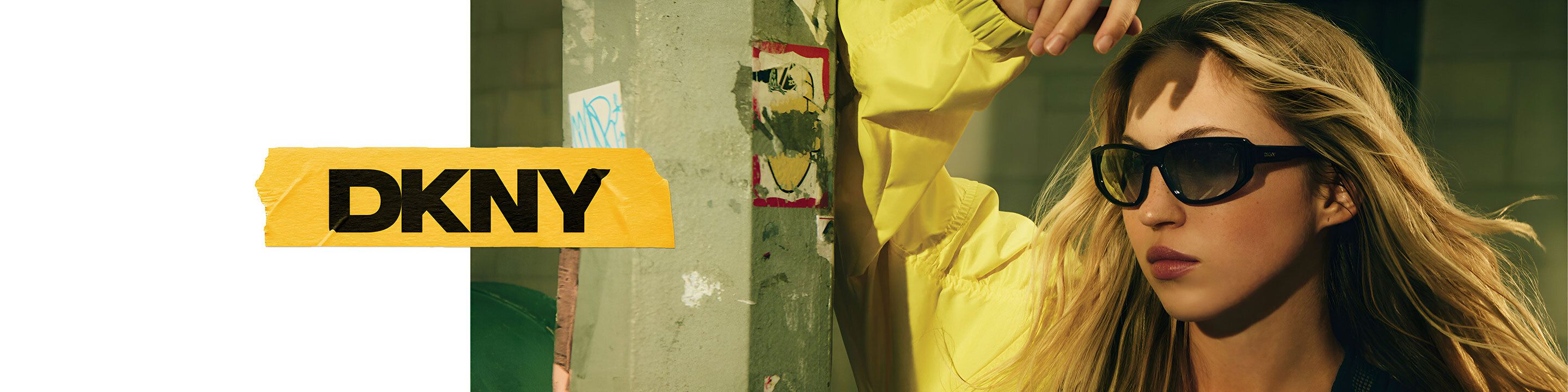 DKNY designer sunglassess desktop banner