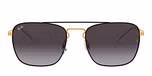GOLD ON TOP BLACK / black / light grey gradient dark grey