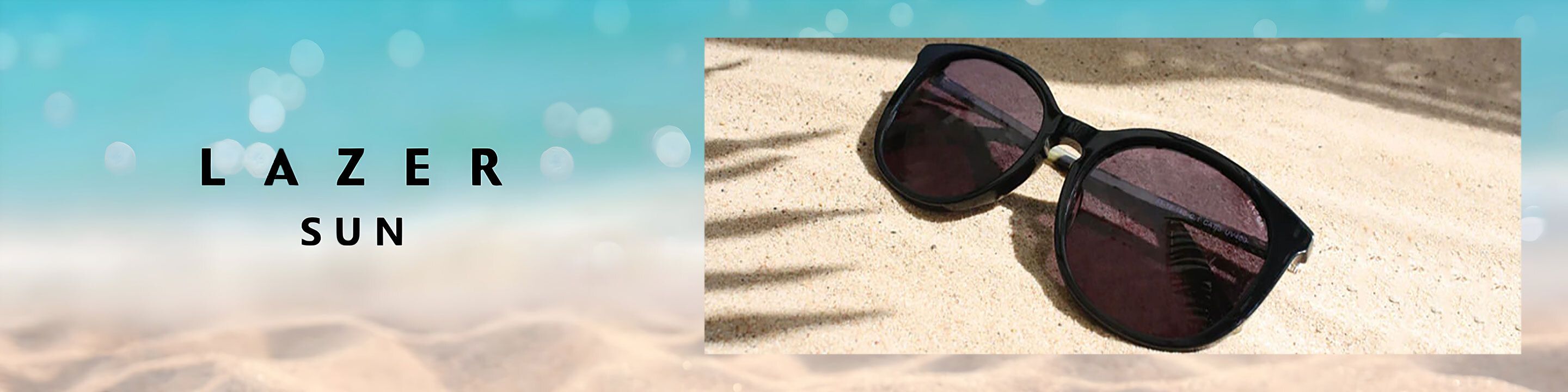 LAZER designer sunglassess desktop banner