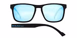 matt black rubberised / smoke with ice blue mirror, CAT3, POL