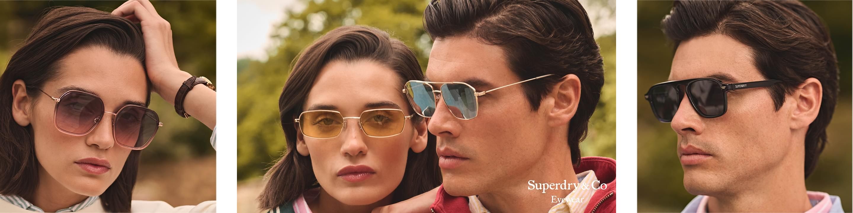 Superdry designer sunglassess desktop banner