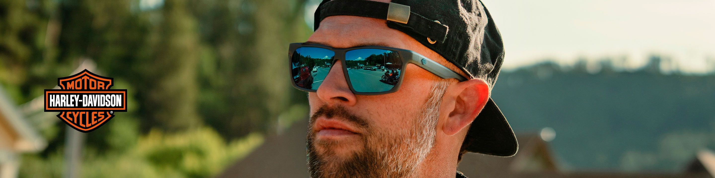 Harley Davidson designer sunglassess desktop banner